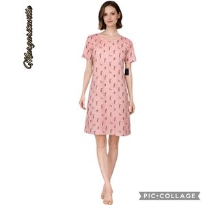 Margaritaville dress multi color parrot print t-shirt fabric sz med nwt